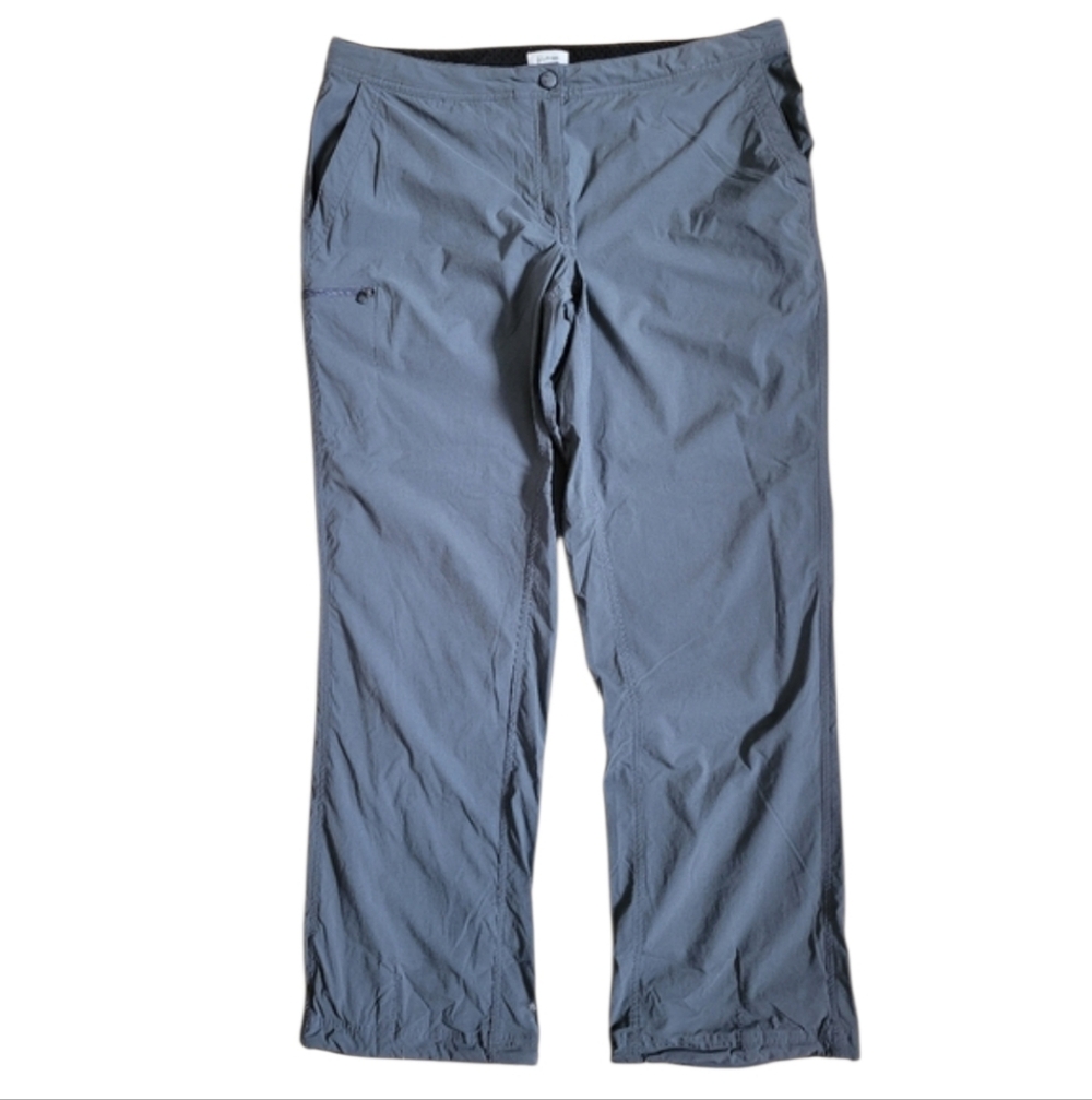 LL BEAN Nylon Pants Grey Womens Hiking Travel